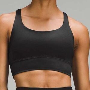 Lululemon Energy Longline Bra Foil Black